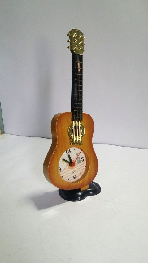 Decorative Guitar Table Clock with Alarm