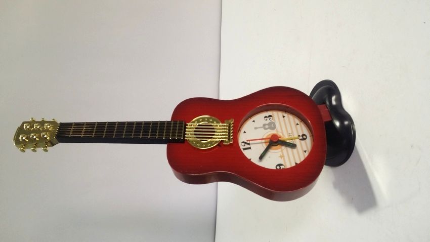 Decorative Guitar Table Clock with Alarm