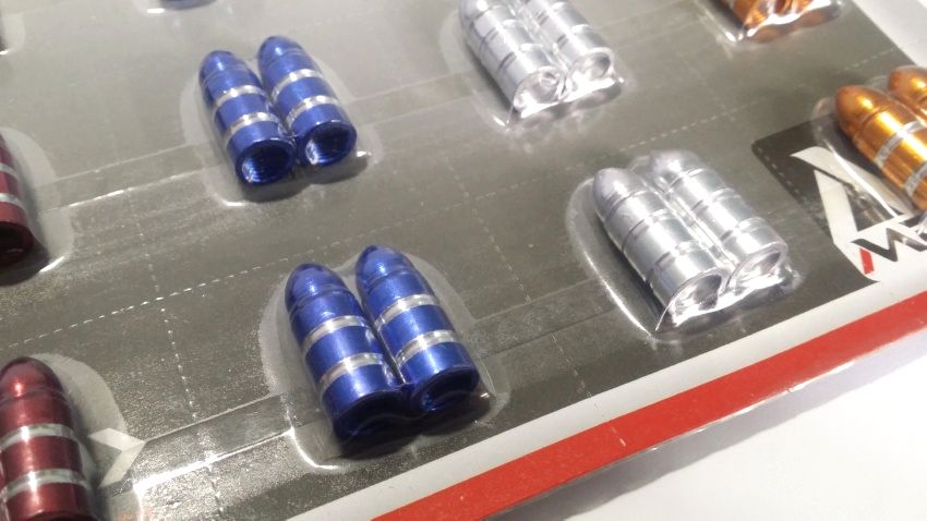 Rocket Style Wheel Nozzle Caps - For Cars & Bikes