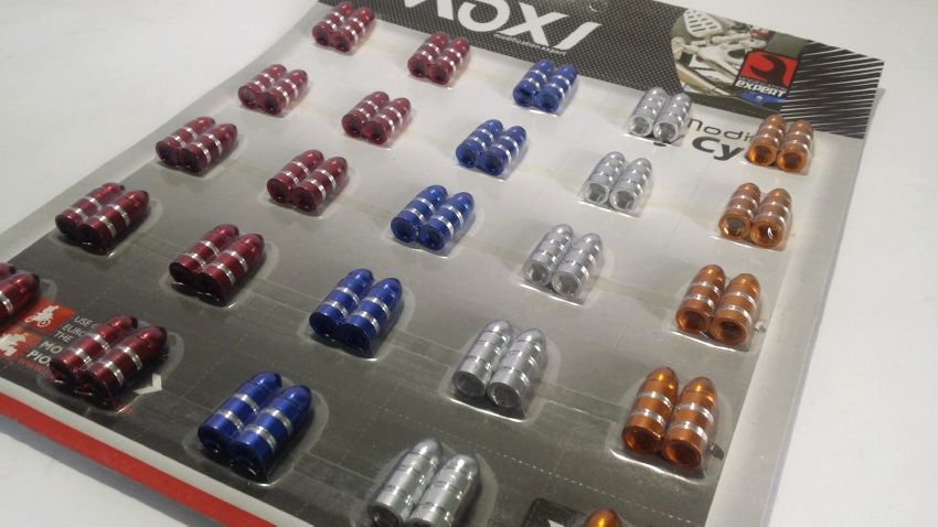Rocket Style Wheel Nozzle Caps - For Cars & Bikes