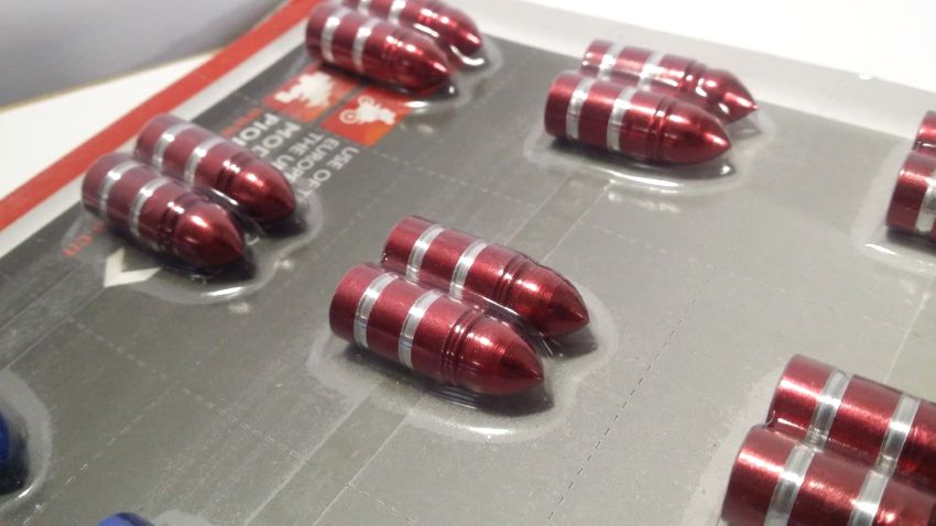 Rocket Style Wheel Nozzle Caps - For Cars & Bikes