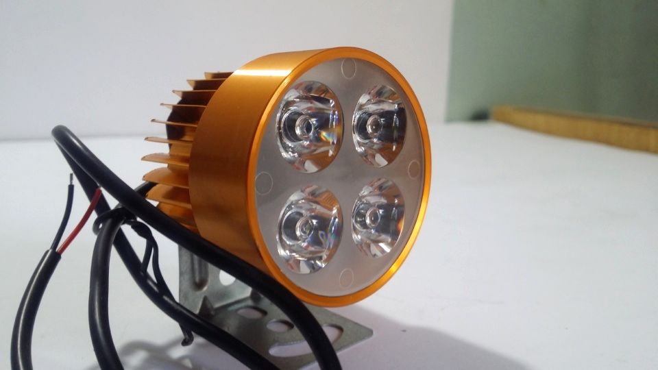 4 LED Fog Lights - Pack of 2 - For Cars and Motorcycles