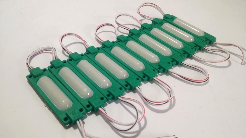 Universal Small LED Strip Lights - Green (4 Pieces)