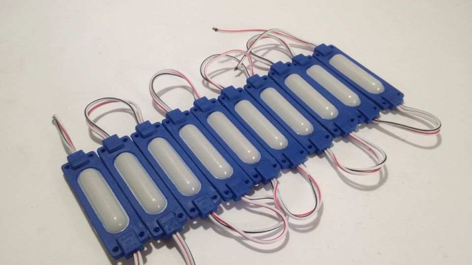 Universal Small LED Strip Lights - Blue (4 Pieces)