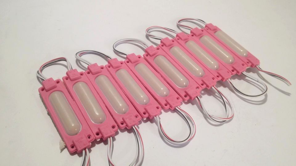 Universal Small LED Strip Lights - Pink (4 Pieces)