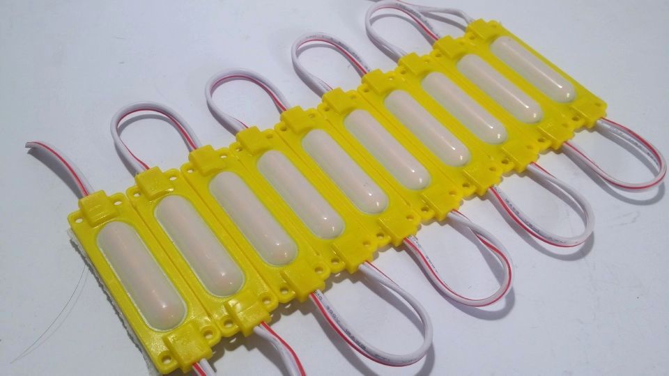 Universal Small LED Strip Lights - Yellow (4 Pieces)