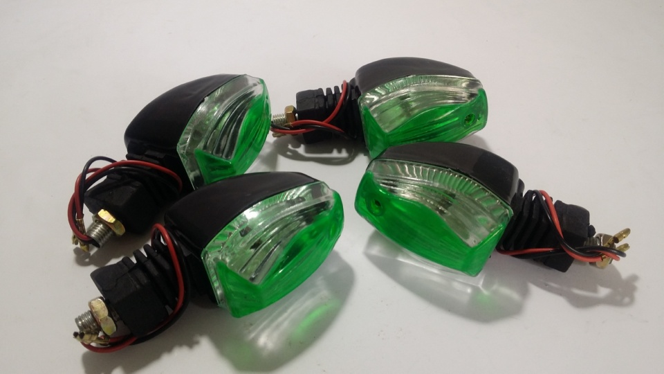 Green Bright Bike Indicators - Style 1