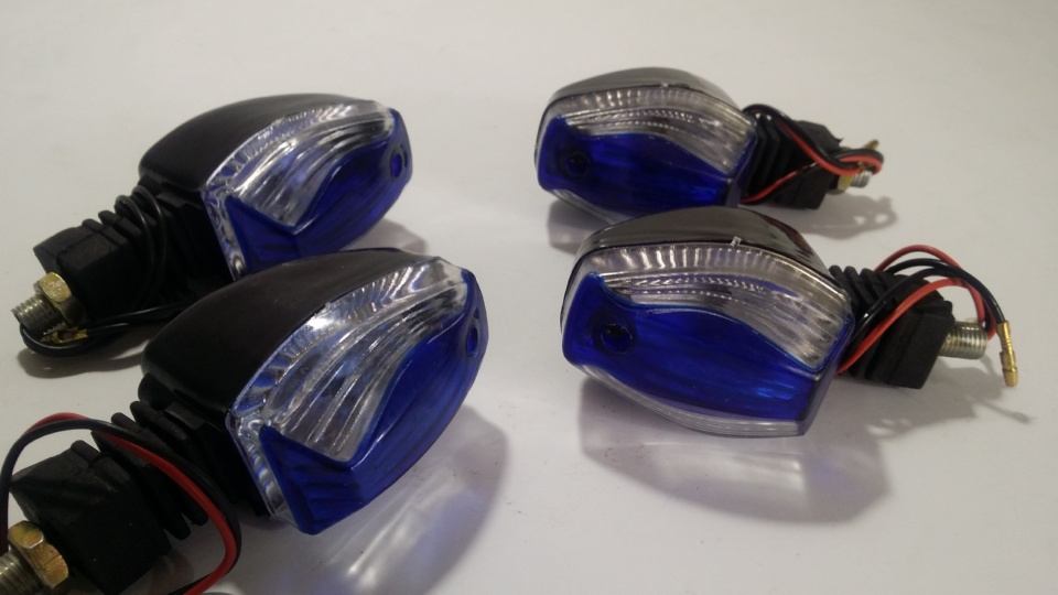 Blue Bright Bike Indicators - Style 1
