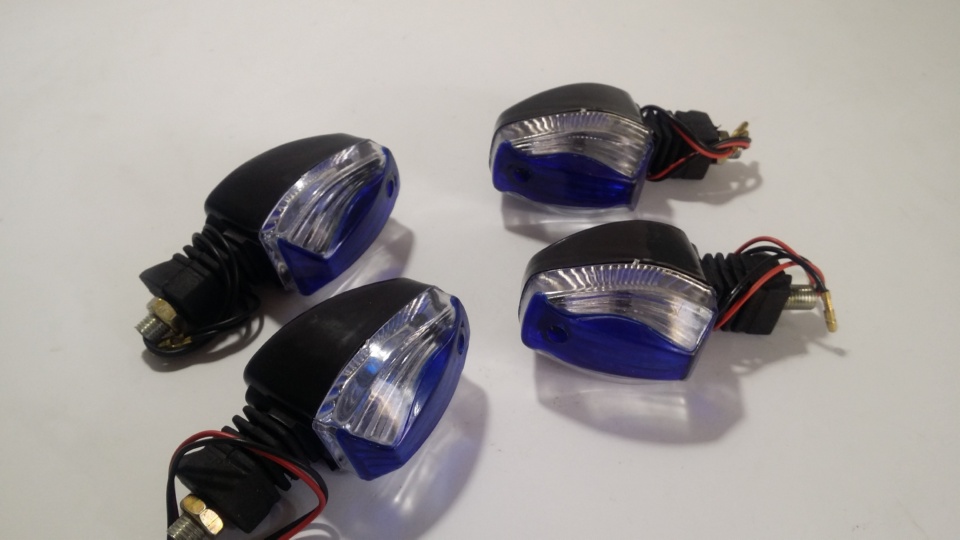 Blue Bright Bike Indicators - Style 1