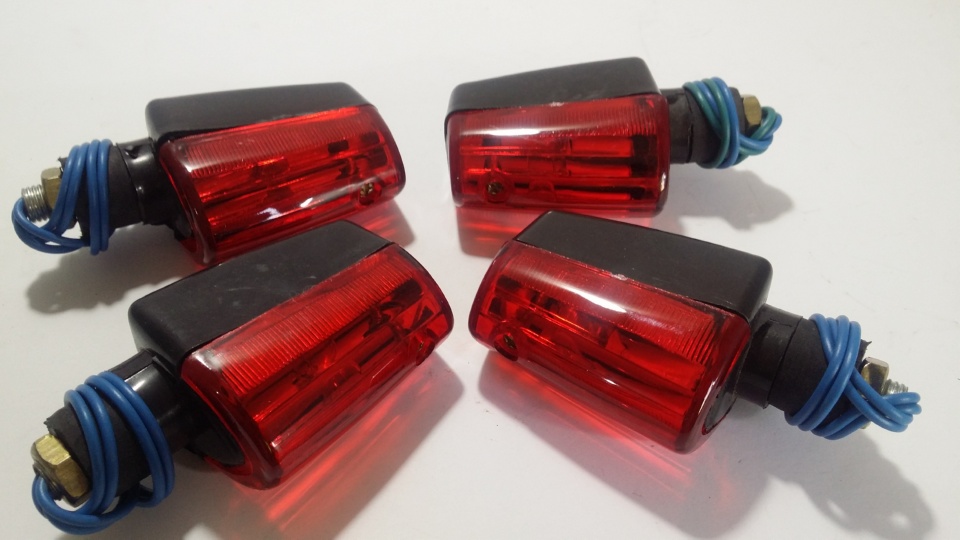 Red Bright Bike Indicators - Style 2