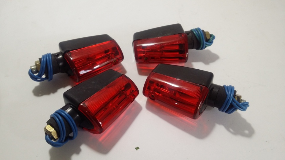 Red Bright Bike Indicators - Style 2