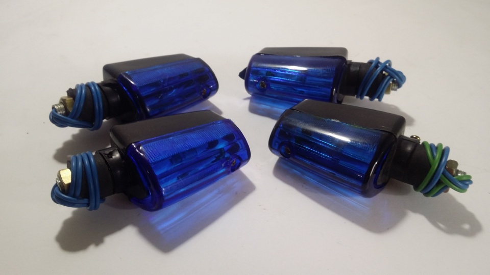 Blue Bright Bike Indicators - Style 2