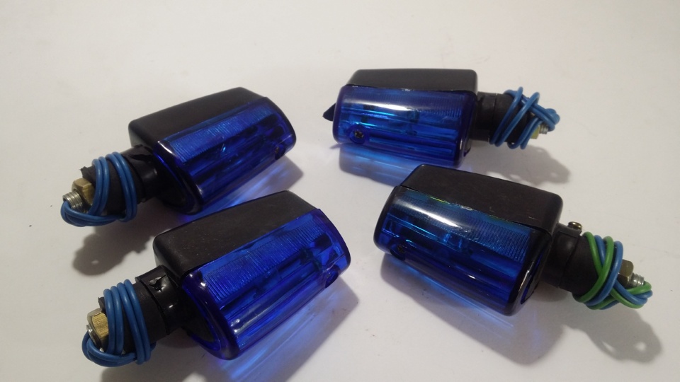 Blue Bright Bike Indicators - Style 2