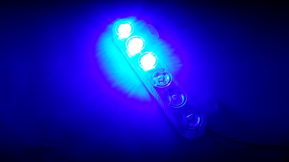 Red Blue Blinking Dolphin Lights - Large