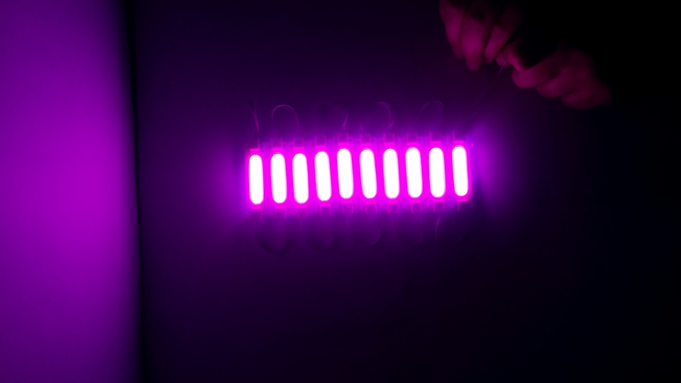 Universal Small LED Strip Lights - Pink (4 Pieces)