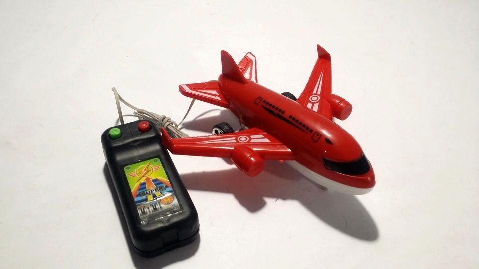 Wired Remote Control (RC) Toy Airplane