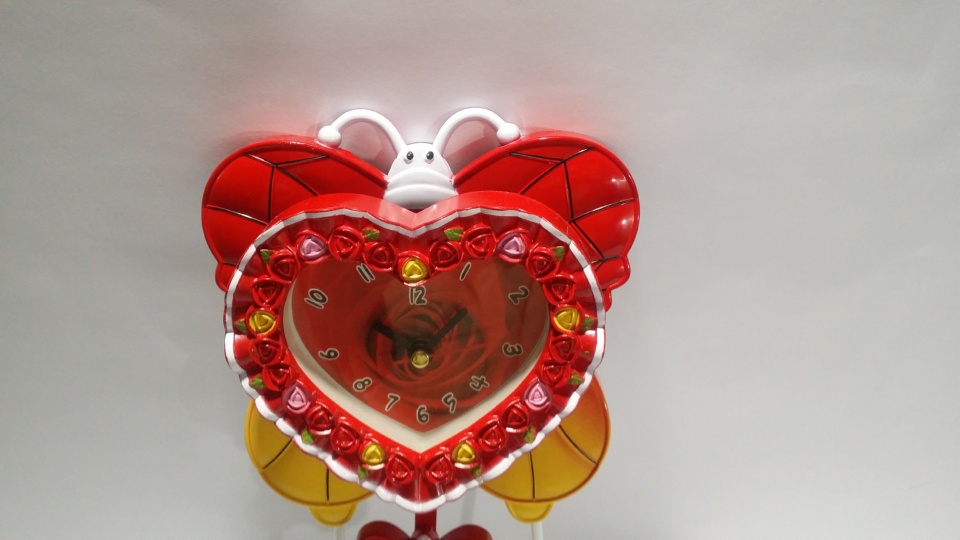 Cute Butterfly Pendulum Style Table Clock