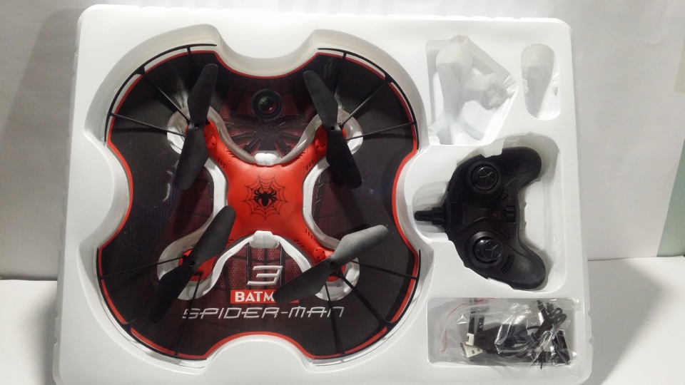 Cute Flying RC Spiderman Drone (Quadcopter)