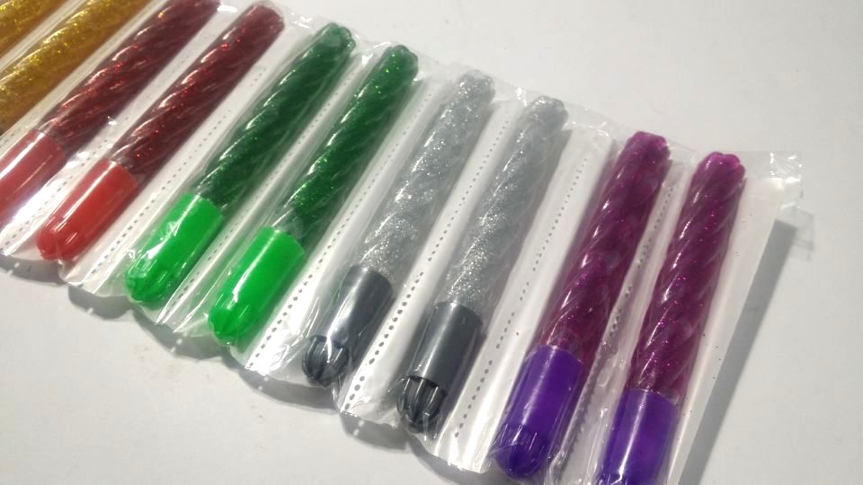 Colorful Glitter Tube Set - 12 Pieces - 6 Colors