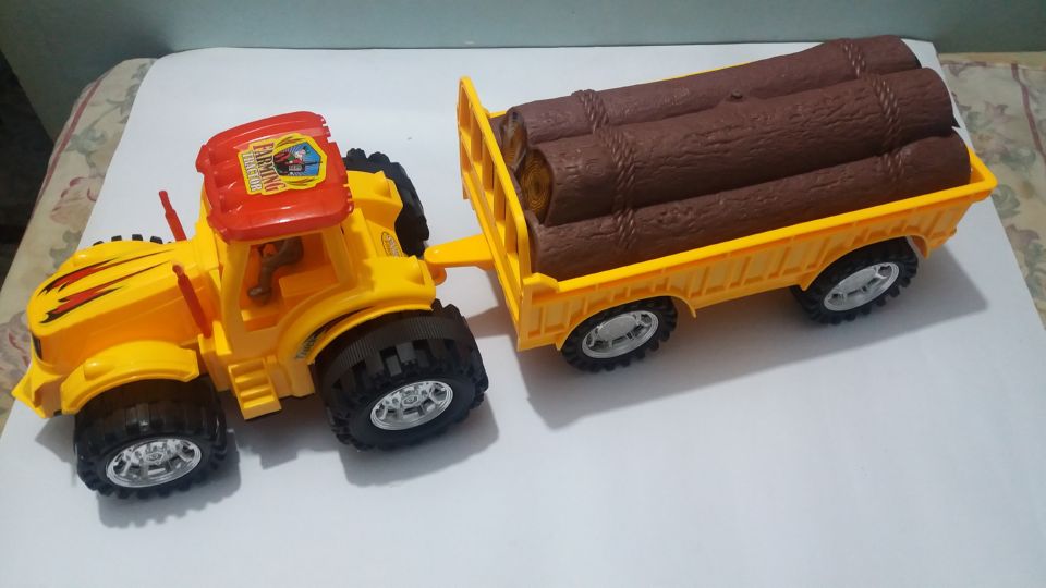 Mega Truck with Trailer Toy for Kids