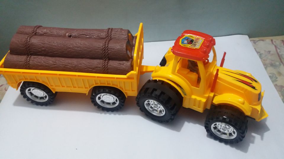 Mega Truck with Trailer Toy for Kids