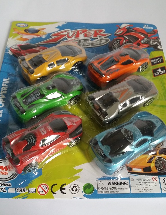 Pack of 6 Toy Cute Sports Cars