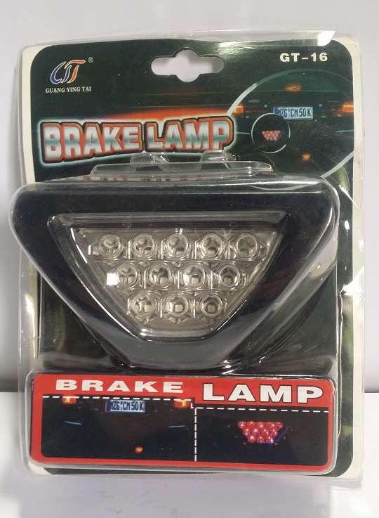 Universal Triangular Brake Light - White Style - 3 Wires