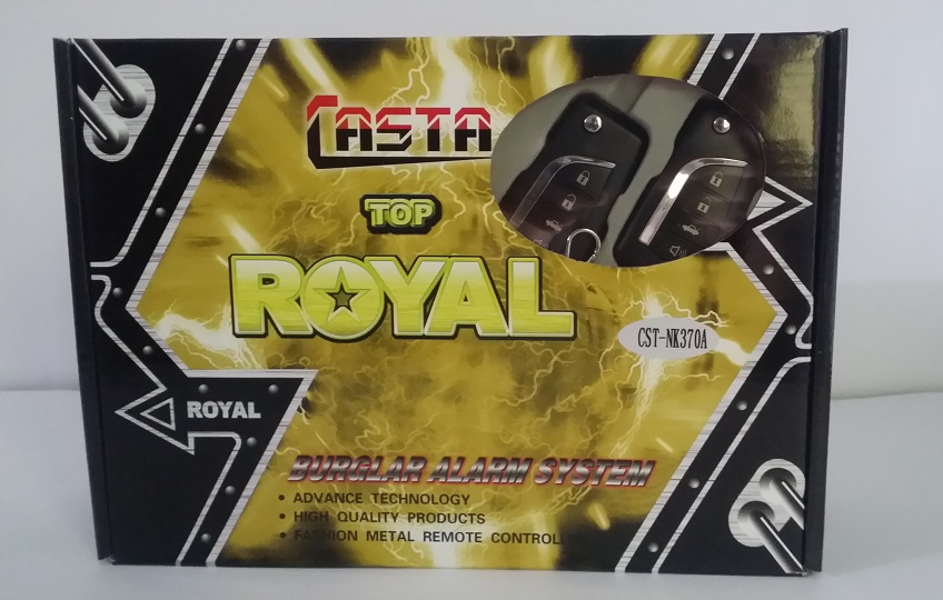 Royal Car Security Alarm and Immobilizer System - Style 2