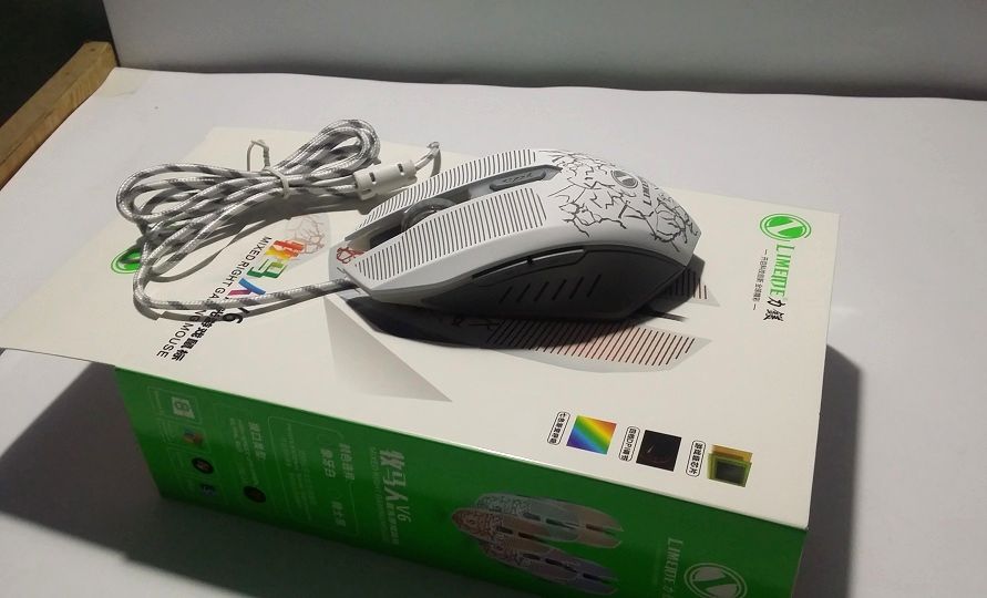 LIMEIDE V6 Gaming Mouse - White Grey