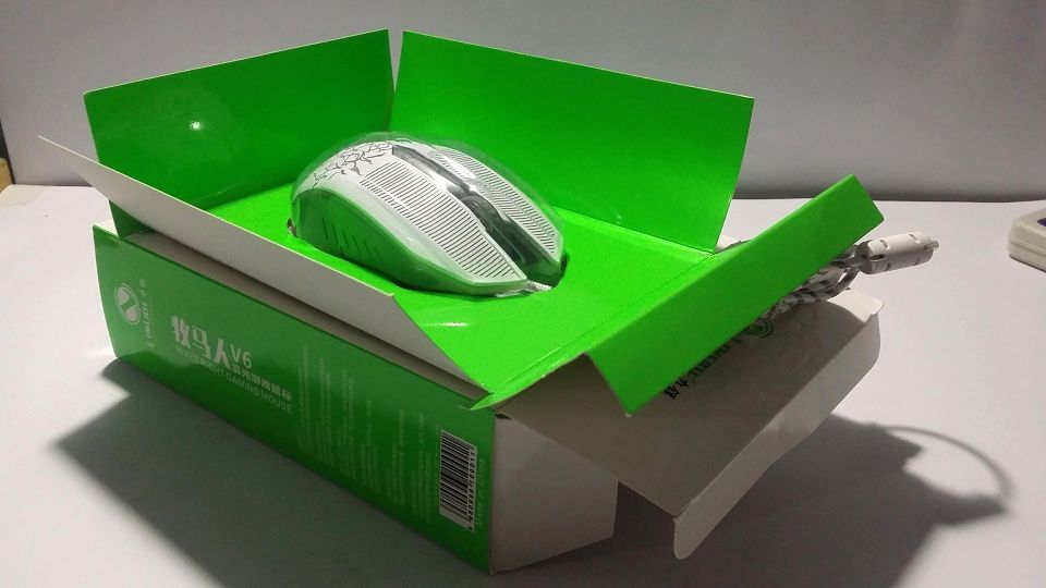 LIMEIDE V6 Gaming Mouse - White Grey