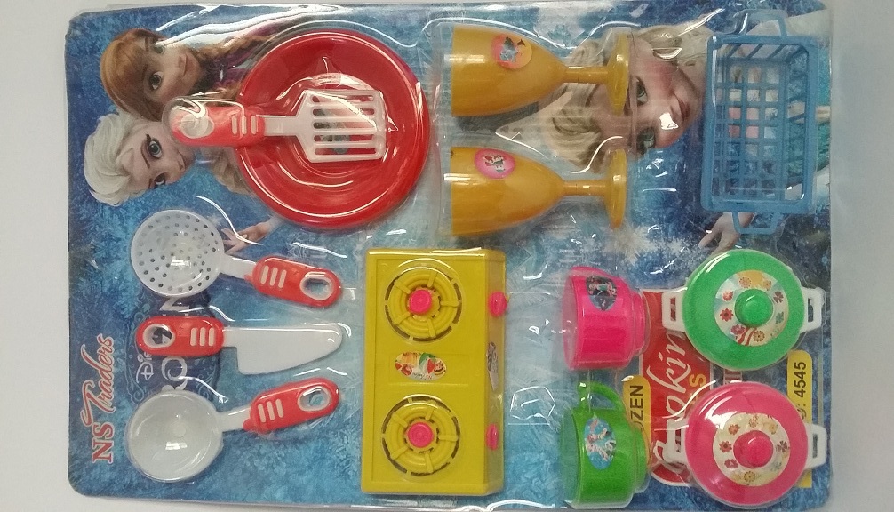 Beautiful Toy Kitchen Set for Girls - 13 Pieces