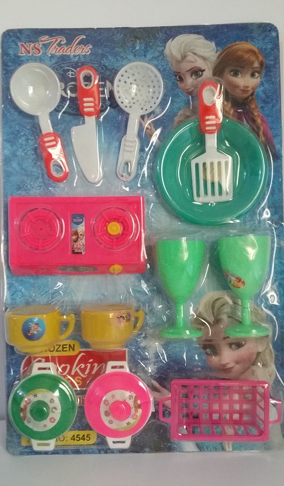 Beautiful Toy Kitchen Set for Girls - 13 Pieces