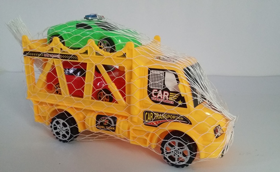 Toy Car Transport Truck Set with 2 Police Cars