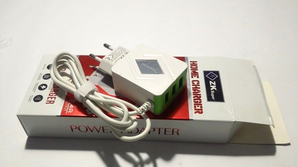 3 USB Plus 1 Cable 2.4A Mobile Charger