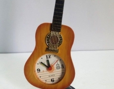 Decorative Guitar Table Clock with Alarm