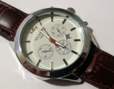 Wrist Watch for Men with Date - Silver