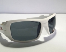 Stylish White Framed Sunglasses - Light Black
