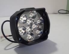 Single Bright 9 LED Light - For Motorcycles & Cars