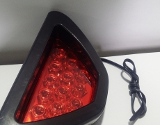 Universal Triangular Brake Light - Red Style - 3 Wires