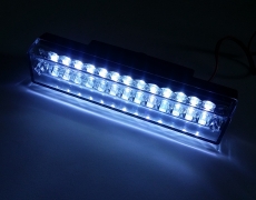 Universal Small LED White Brake Light - 3 Wires