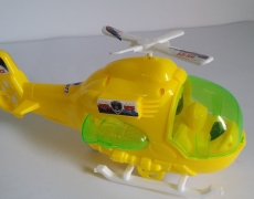 Cute Helicopter Model with Rotating Propeller and Bell