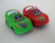 Cute Little Police Cars for Kids - 2 Pairs (4 Cars)