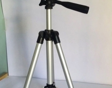 Adjustable Tripod for Camera & Mobile Phone - Silver