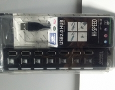 High Speed 7 Port USB Hub - Separate Switches