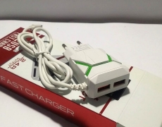 2 USB Plus 1 Cable 2.4A Mobile Charger - Type 1